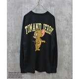 16-12ブラック/C | TOM&JERRY バックプリントBIGトレーナー メンズ | NEXT WALL
