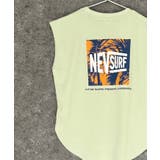 16-14ミント/D | NEVSURF オーバーサイズノースリーブTシャツ キッズ | NEXT WALL