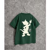 8-6D/グリーン/B | TOM&JERRY Tシャツ キッズ | NEXT WALL