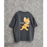 16-11チャコール/C | TOM&JERRY オーバーサイズTシャツ キッズ | NEXT WALL