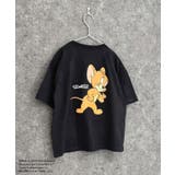 16-12ブラック/C | TOM&JERRY オーバーサイズTシャツ キッズ | NEXT WALL