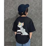 16-16ブラック/D | TOM&JERRY オーバーサイズTシャツ キッズ | NEXT WALL