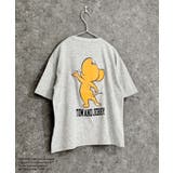 16-2杢グレー/A | TOM&JERRY オーバーサイズTシャツ キッズ | NEXT WALL