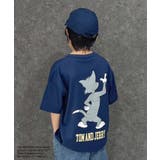 16-7ネイビー/B | TOM&JERRY オーバーサイズTシャツ キッズ | NEXT WALL