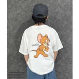 16-9オフホワイト/C | TOM&JERRY オーバーサイズTシャツ キッズ | NEXT WALL