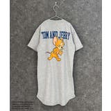8-6杢グレー/B | TOM&JERRY オーバーサイズワンピース キッズ | NEXT WALL