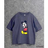 6-2チャコール | MICKEYMOUSE オーバーサイズTシャツ キッズ | NEXT WALL