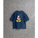 16-11ネイビー/C | MICKEYMOUSE オーバーサイズTシャツ キッズ | NEXT WALL