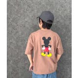 16-14モカ/D | MICKEYMOUSE オーバーサイズTシャツ キッズ | NEXT WALL