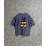 16-16チャコール/D | MICKEYMOUSE オーバーサイズTシャツ キッズ | NEXT WALL