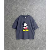 16-4チャコール/A | MICKEYMOUSE オーバーサイズTシャツ キッズ | NEXT WALL