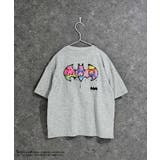 8-2杢グレー/A | BATMAN オーバーサイズTシャツ キッズ | NEXT WALL