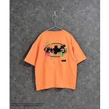 8-6オレンジ/B | BATMAN オーバーサイズTシャツ キッズ | NEXT WALL
