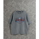 8-3チャコール | ピグメント染めオーバーサイズプリントTシャツ キッズ 子供服 | NEXT WALL
