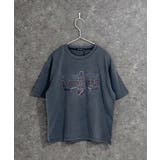 8-4ブラック | ピグメント染めオーバーサイズプリントTシャツ キッズ 子供服 | NEXT WALL