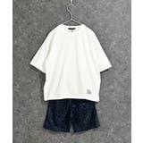 6-5ホワイト×チャコール | レオパードセットアップ SETUP キッズ | NEXT WALL