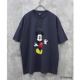 6-4チャコール | MICKEYMOUSE オーバーTシャツ メンズ | NEXT WALL