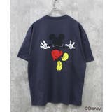 6-6チャコール | MICKEYMOUSE オーバーTシャツ メンズ | NEXT WALL