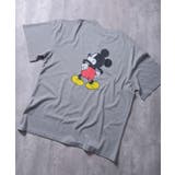 16-10杢グレー/C | MICKEY MOUSE オーバーサイズTシャツ | NEXT WALL