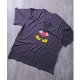 16-16チャコール/D | MICKEY MOUSE オーバーサイズTシャツ | NEXT WALL