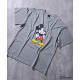 16-2杢グレー/A | MICKEY MOUSE オーバーサイズTシャツ | NEXT WALL