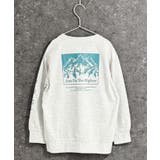 9-1オフホワイト/A | ミニ裏毛 マウンテンBIGトレーナー キッズ | NEXT WALL