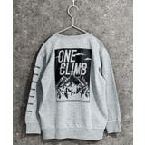 9-7杢グレー/C | ミニ裏毛 マウンテンBIGトレーナー キッズ | NEXT WALL