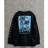 9-9ブラック/C | ミニ裏毛 マウンテンBIGトレーナー キッズ | NEXT WALL