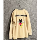 16-10ベージュ/C | MICKEYMOUSE ミニ裏毛 ビックトレーナー | NEXT WALL