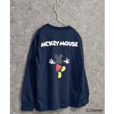 16-11ネイビー/C | MICKEYMOUSE ミニ裏毛 ビックトレーナー | NEXT WALL