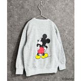 16-10杢グレー/C | MICKEYMOUSE 裏起毛トレーナー キッズ | NEXT WALL