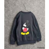16-12チャコール/C | MICKEYMOUSE 裏起毛トレーナー キッズ | NEXT WALL