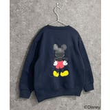 16-15ネイビー/D | MICKEYMOUSE 裏起毛トレーナー キッズ | NEXT WALL
