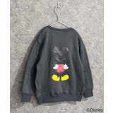 16-16チャコール/D | MICKEYMOUSE 裏起毛トレーナー キッズ | NEXT WALL