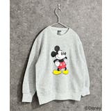 16-2杢グレー/A | MICKEYMOUSE 裏起毛トレーナー キッズ | NEXT WALL