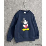 16-3ネイビー/A | MICKEYMOUSE 裏起毛トレーナー キッズ | NEXT WALL