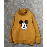 8-6キャメル/B | MICKEYMOUSE ハイネック裏起毛トレーナー キッズ | NEXT WALL