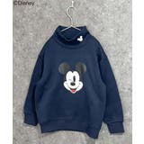 8-7ネイビー/B | MICKEYMOUSE ハイネック裏起毛トレーナー キッズ | NEXT WALL