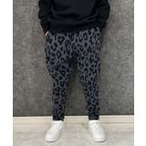 6-1グレー | 裏起毛 総柄テーパードパンツ スウェットパンツ | NEXT WALL