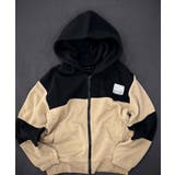 6-3ベージュ | 裏起毛 切替マウンテンパーカー キッズ | NEXT WALL