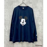 16-11ネイビー/C | MICKEY MOUSE ミッキーBIGロンT | NEXT WALL