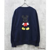 16-15ネイビー/D | MICKEY MOUSE ミッキーBIGトレーナー | NEXT WALL