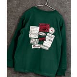 16-11D/グリーン/C | プリントBIGロンT キッズ 子供服 | NEXT WALL