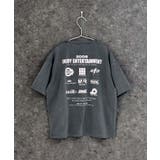 8-5チャコール/C | モノトーン ピグメント染め 半袖Tシャツ | NEXT WALL