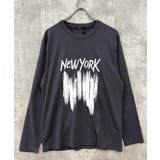 8-2チャコール | プリント長袖Tシャツ メンズ ロンT | NEXT WALL