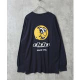 16-11ネイビー/C | DDP プリント長袖Tシャツ メンズ | NEXT WALL
