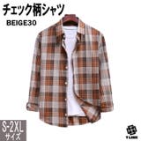 BEIGE30 | 新色追加 チェック柄 シャツ | T-LINK
