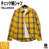 YELLOW34 | 新色追加 チェック柄 シャツ | T-LINK