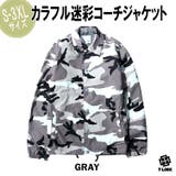 GRAY | コーチジャケット 迷彩 バイク | T-LINK