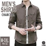 CHARCOAL | ベーシック カラーシャツ メンズ | T-LINK